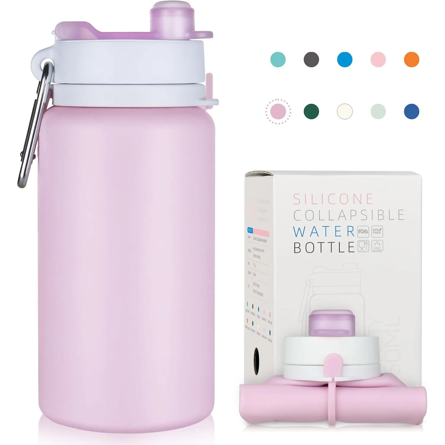 12. Collapsible Silicone Water Bottle
